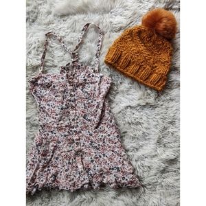 Free People Floral Button Down Top